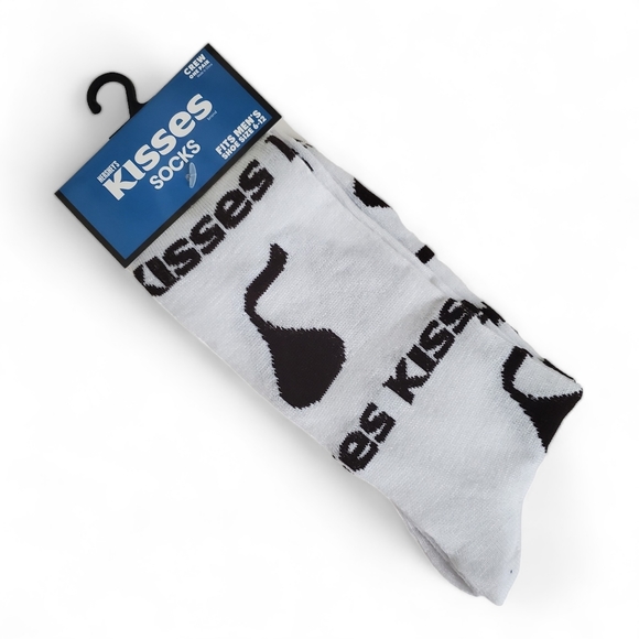 NEW Men's Hershey's Kisses candy novelty funny crew socks - Picture 1 of 5